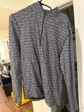 lululemon athletica Men's Heathered Charcoal Quarter-Zip Pullover